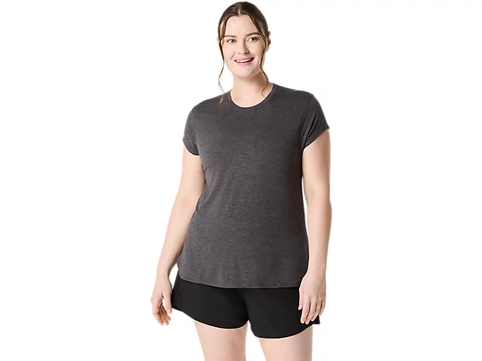 WOMEN'S HEATHER CREWNECK TOP