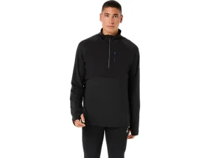 WAFFLE KNIT HALF ZIP