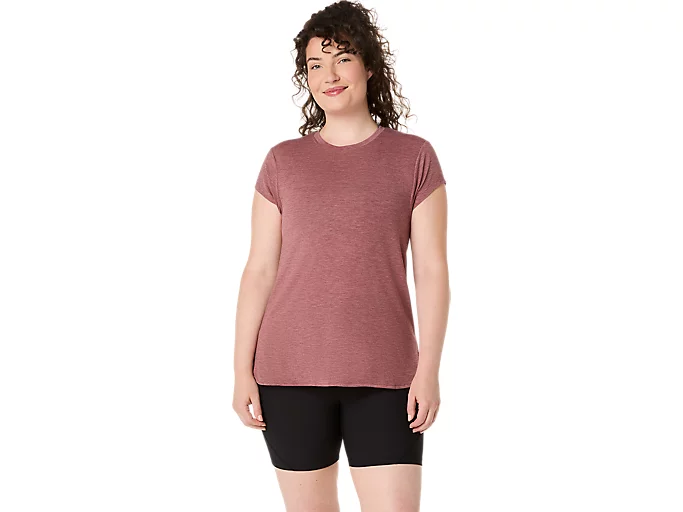 WOMEN'S HEATHER CREWNECK TOP