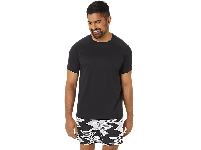 VENTED KNIT SHORT SLEEVE TOP