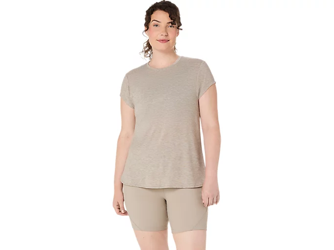 WOMEN'S HEATHER CREWNECK TOP