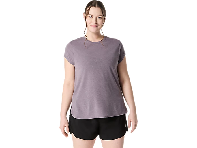 WOMEN'S HEATHER CREWNECK TOP