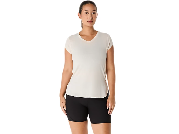 WOMEN'S HEATHER VNECK TOP